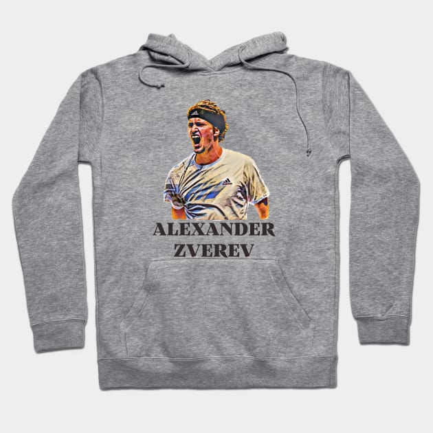 Alexander Zverev Hoodie by BorodinaAlen